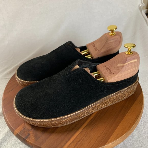 LL Bean Shoes LK-TAMALA 8M Casual Comfort Slip On Clogs Black Leather Upper New - Picture 2 of 9